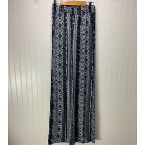 CHANDLY Wide Leg Printed Pants